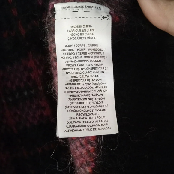 Lauren Ralph Lauren Black Label Alpaca Wool Blend Plaid CrewNeck Sweater Size XL - Picture 8 of 9